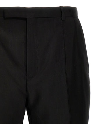Black Acetate Dress Pants