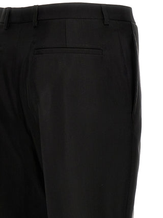 Black Acetate Dress Pants