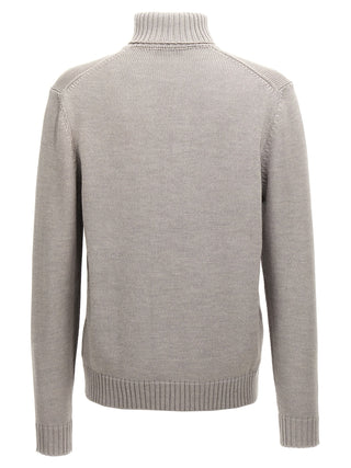 Gray Virgin Wool Cardigan