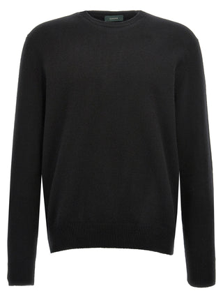 Black Virgin Wool Cardigan