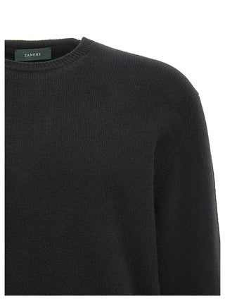 Black Virgin Wool Cardigan