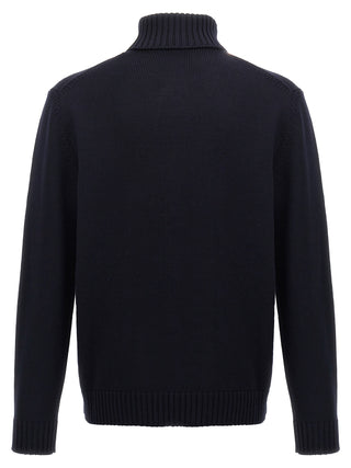 Blue Virgin Wool Cardigan