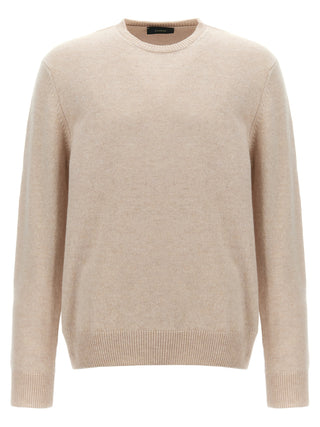 Beige Virgin Wool Cardigan