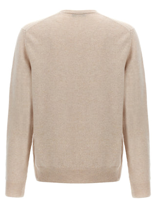 Beige Virgin Wool Cardigan