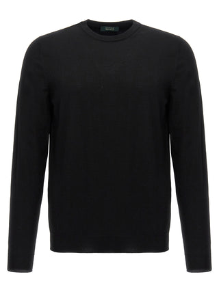 Black Virgin Wool Cardigan