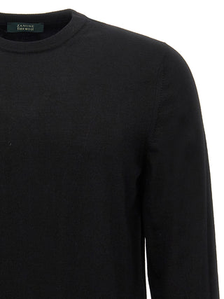 Black Virgin Wool Cardigan