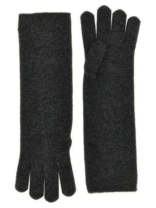 Guantes de cachemira gris