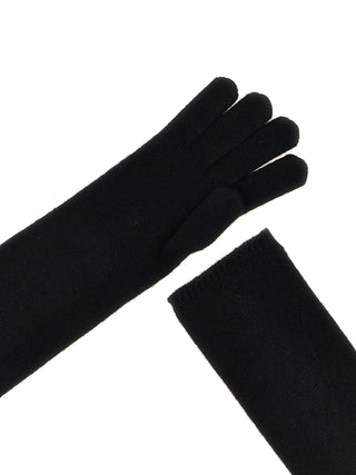 Guantes de cachemira negros