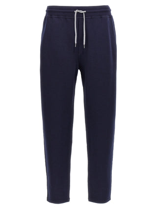 Blue Cotton Joggers (Workout Pants)