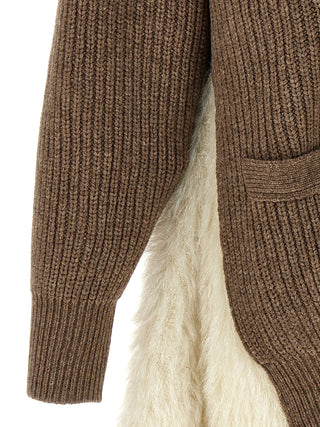 Brown Wool Cardigan