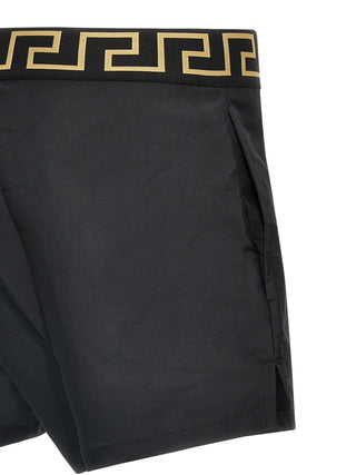 Pantalones cortos de baño multicolor de poliéster