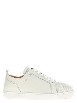 White Calfskin Low Top Sneakers