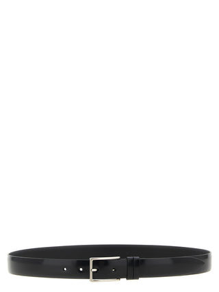 Black Leather Regular Belt