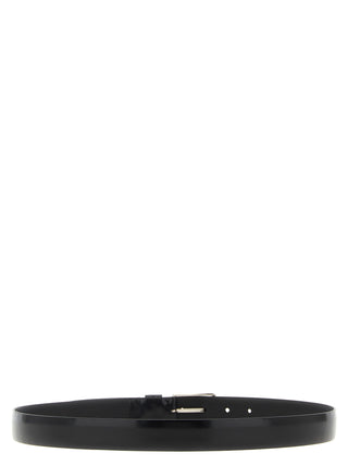 Black Leather Regular Belt
