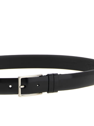 Black Leather Regular Belt