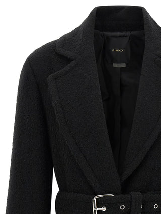 Black Polyester Coat