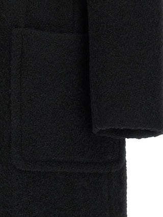 Black Polyester Coat