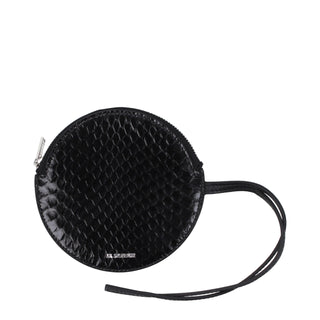 Cartera de piel negra  