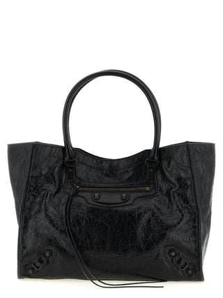 Black Lamb Leather Tote Bag