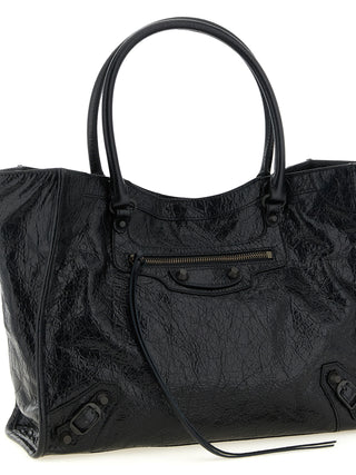 Black Lamb Leather Tote Bag