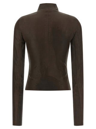 Brown Lamb Leather Leather Jacket