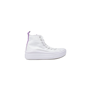 Zapatillas con plataforma blancas de tela