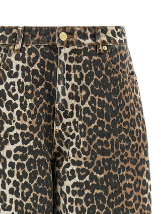Brown Organic Cotton Cropped Jeans