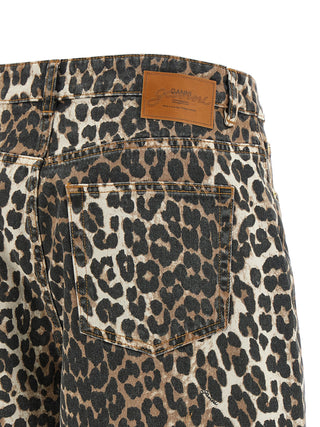 Brown Organic Cotton Cropped Jeans