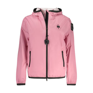 Chaqueta de poliamida rosa para mujer