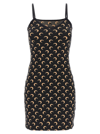 Black Polyamide Short Dress