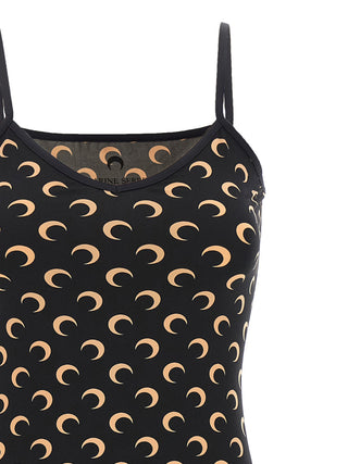 Black Polyamide Short Dress