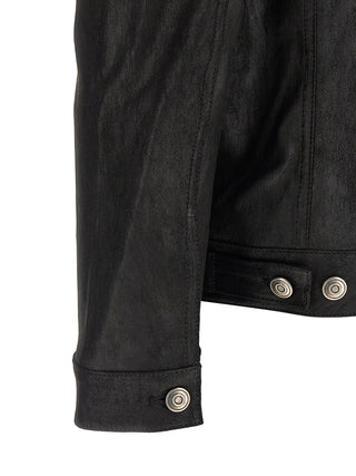 Black Lamb Leather Leather Jacket
