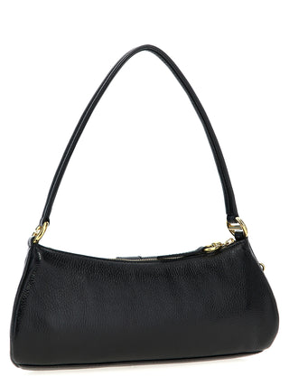 Black Calfskin Shoulder Bag