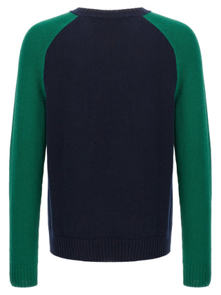 Blue Virgin Wool Cardigan
