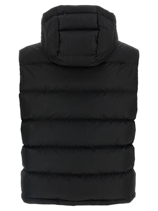 Black Polyamide Sleeveless Jacket