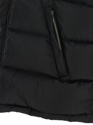 Black Polyamide Sleeveless Jacket