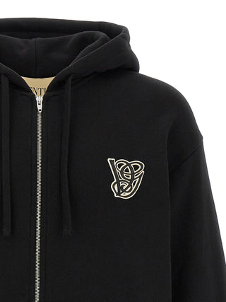 Black Cotton Sweatshirt