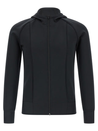Sudadera negra de poliéster