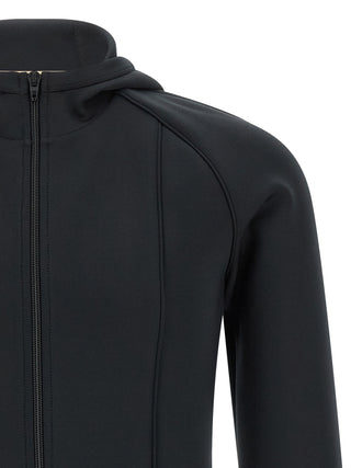 Sudadera negra de poliéster