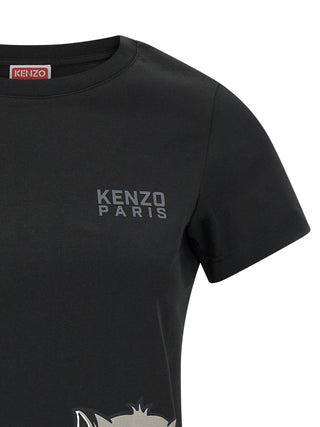 Camiseta de algodón negro
