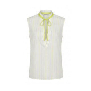 Camisa de algodón blanca para mujer