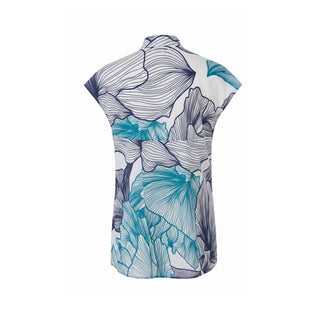 Blue Cotton Women Shirt