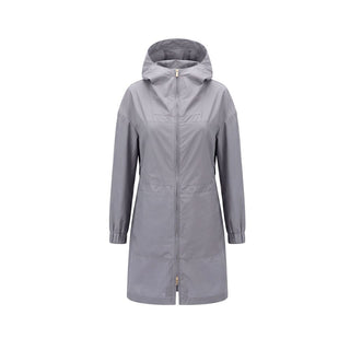 Chaqueta de mujer de seda gris