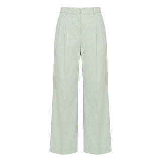 Pantalones de mujer de algodón verde