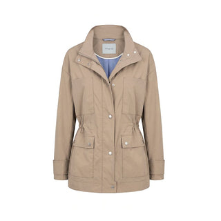 Chaqueta marrón de algodón para mujer