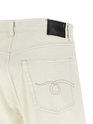 White Cotton Bermuda Shorts