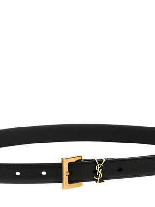 Black Calfskin Regular Belt