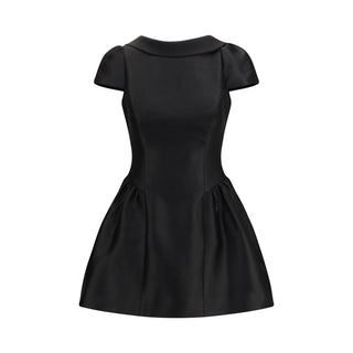 Black Polyester Casual Dress