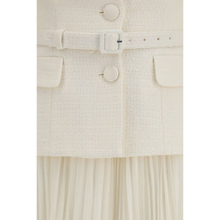 Beige Polyester Cocktail Dress