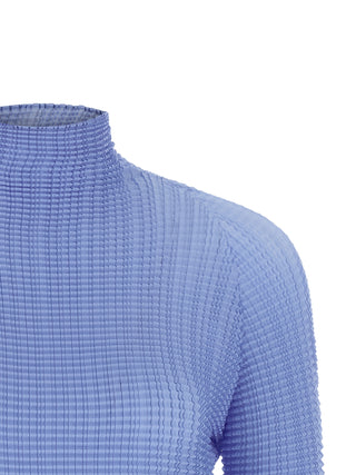 Blue Polyester Blouse